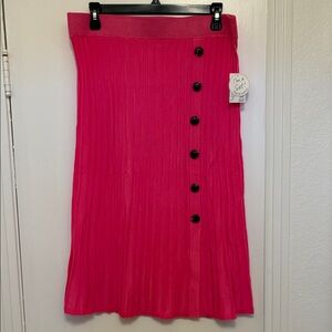 NWT! Cato RIBBED BUTTON FRONT SWEATER SKIRT